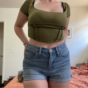Madewell High Waisted Jean Shorts
